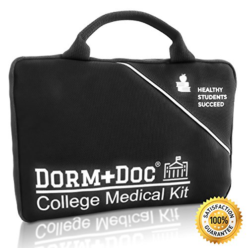Dorm Doc 2.0 125 Piece First Aid/OTC Med Kit for Students from