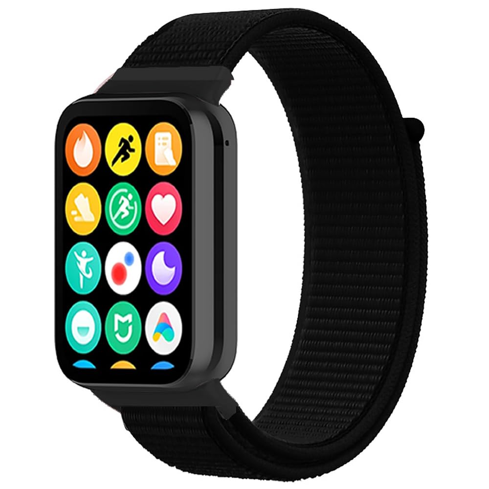 FYISWHO Breathable Watch Strap Sport for Redmi Watch 5/Redmi Watch 4, Nylon Bracelet Replacement Band for Xiaomi Smart Band 9 Pro/Smart Band 8 Pro
