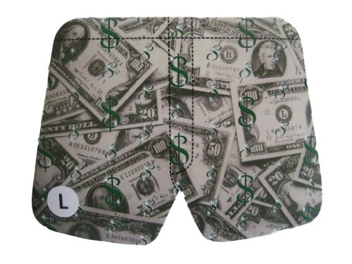 Brabo Inc. Men's Magic Boxer Shorts Dollars Design M (Waist 34-36") Pink