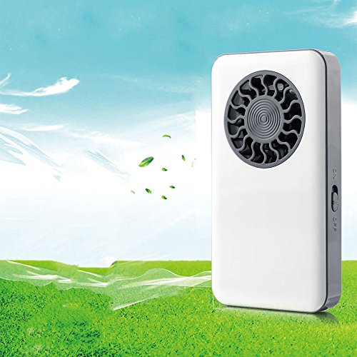 iYBWZH Portable Mini Hand Held Handy USB Rechargeable Mini Air Conditioner Cooler Fan (1 pcs, White)