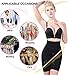 Jenbou Women's Hi-Waist Body Shaper Butt Lifter Shapewear Trainer Tummy Control Panties Seamless Thigh Slimmers Cincher Black