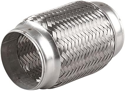 Alpha racing Exhaust Flex Pipe Stainless Steel Double Braid 3" x 6" OAL 30006D