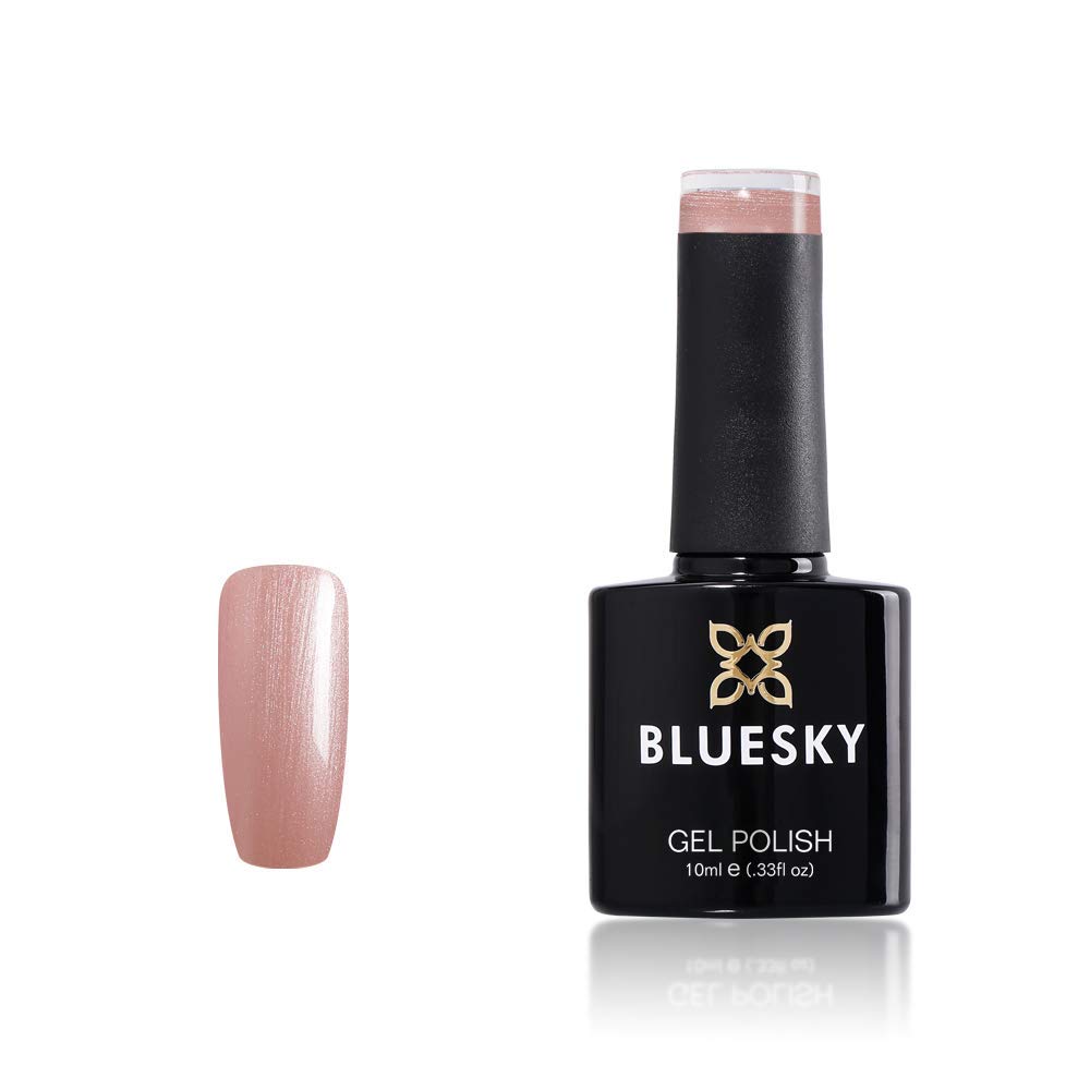 Bluesky Gel Nail Polish, Pink Glitter A059, Long Lasting, Chip Resistant, 10 ml (Requires Drying Under UV LED Lamp)