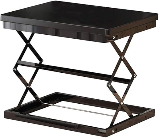 Amazon Com Zxw Folding Table Desktop Foldable Simple Laptop Desk Manual Lift Desk Color Black Size 50x37x8 5cm Furniture Decor