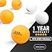 PRO SPIN Ping Pong Balls - Orange 3-Star 40+ Table Tennis Balls (Pack of 6) | High-Performance ABS Training Balls | Ultimate Durability for Indoor / Outdoor Ping Pong Tables, Competitions, Games