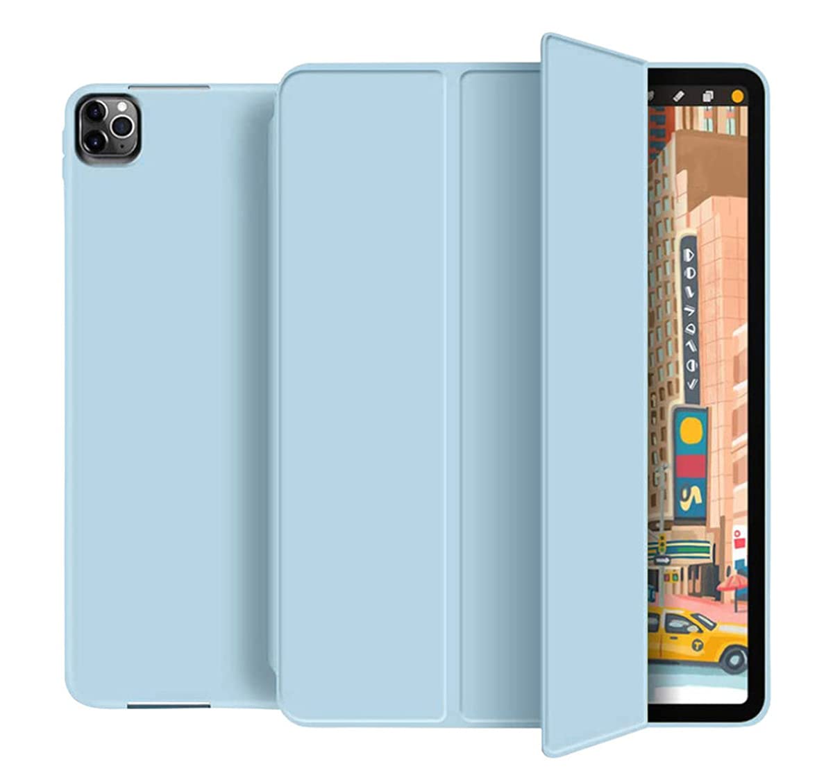 Lobwerk Protective Case for Apple iPad Air 4 (4th Generation) iPad Pro 11 2020 (4th Generation) 2020 with Stand Function Red