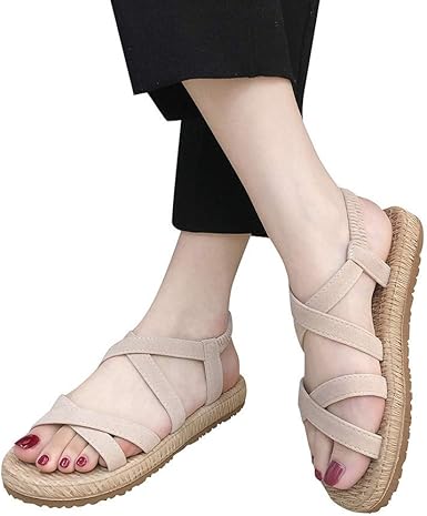 fashion casual cross elastic sandals