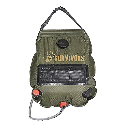 12 Survivors Solar Shower, 5 gallon (Certified Refurbished)