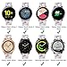 VIGOSS Strap Compatible with Galaxy Watch 4 Bands/42mm Bands/Active 2 40mm/44mm Band 20mm Soft Silicone Replacement for Samsung Galaxy Watch 42mm/Active/Active 2 40mm/44mm Marble