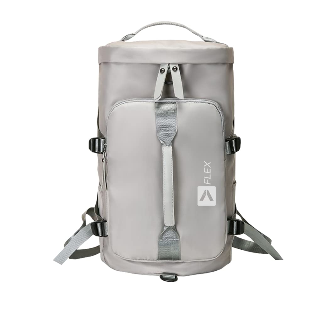 Sports Bag/Sport Gym Bag/Waterproof Duffel Bag Men/Small Gym Bag/Gym Bag Women/Travel Duffle Bag with Shoe Compartment and Wet Pocket, Gym Bag for Men and Women, Travel Duffel Bag (Grey)