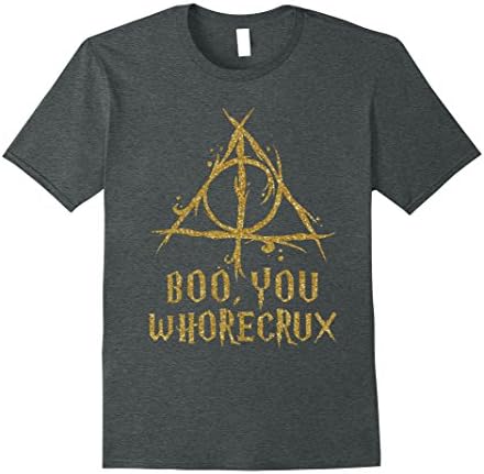 Mens Boo you whorecrux t-shirt Large Dark Heather