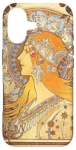 Art Nouveau Zodiac Mucha Beautiful Elegant Woman Case for iPhone 17