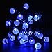 Christmas Solar String Light 26ft 40LED Fairy String Lights Bubble Crystal Ball Lights for Garland Garden Home Patio Lawn Party Holiday Outdoor Decor (Blue)