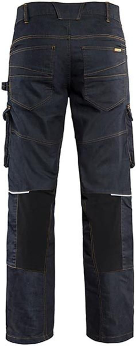 Blakläder 149711418999C52 Service Trousers Size Denim in Navy Blue/Black, C52 - Image 4