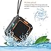 Bluetooth Speakers, Mosche Portable Waterproof Bluetooth Speaker 5W for Shower and Outdoor (Black/Orange）