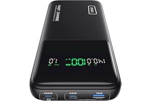 INIU Power Bank, 140W 27000mAh Laptop Portable Charger, Fast Charging USB C In&Out Powerbank, Digital Display Phone Charger, 