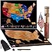 Scratch Off Map of USA Travel Poster with US States Outlined State Flags 24