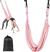 flintronic Yoga Stretching Strap Pink Aerial Rope Back Bend Trainer view 9