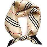 MEISEE 100% Mulberry Silk Scarfs Small Square Scarf 21" x 21" Neck Scarf Breathable Lightweight for Women Gift Packed