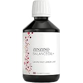 Zinzino - BalanceOil+ Grapefruit Lemon Lime Omega-3 - 300 ml | Contains Extra Virgin Olive Oil, EPA &amp; DHA, Polyphenols, Vitamin D3, Citrus Flavor, Liquid Formula For Daily Nutrition