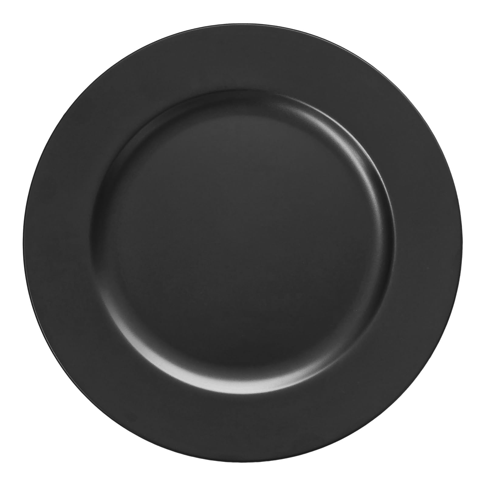 Photo 1 of Opexscal Black Charger Plates, Set of 6 Serving Charger Plate for Dinner Table, Wedding, Events Plate Chargers - 13 Inch