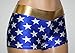 Dilly Duds Blue and White Stars with a Gold Waist. Perfect for Cosplay. (Adult Large)