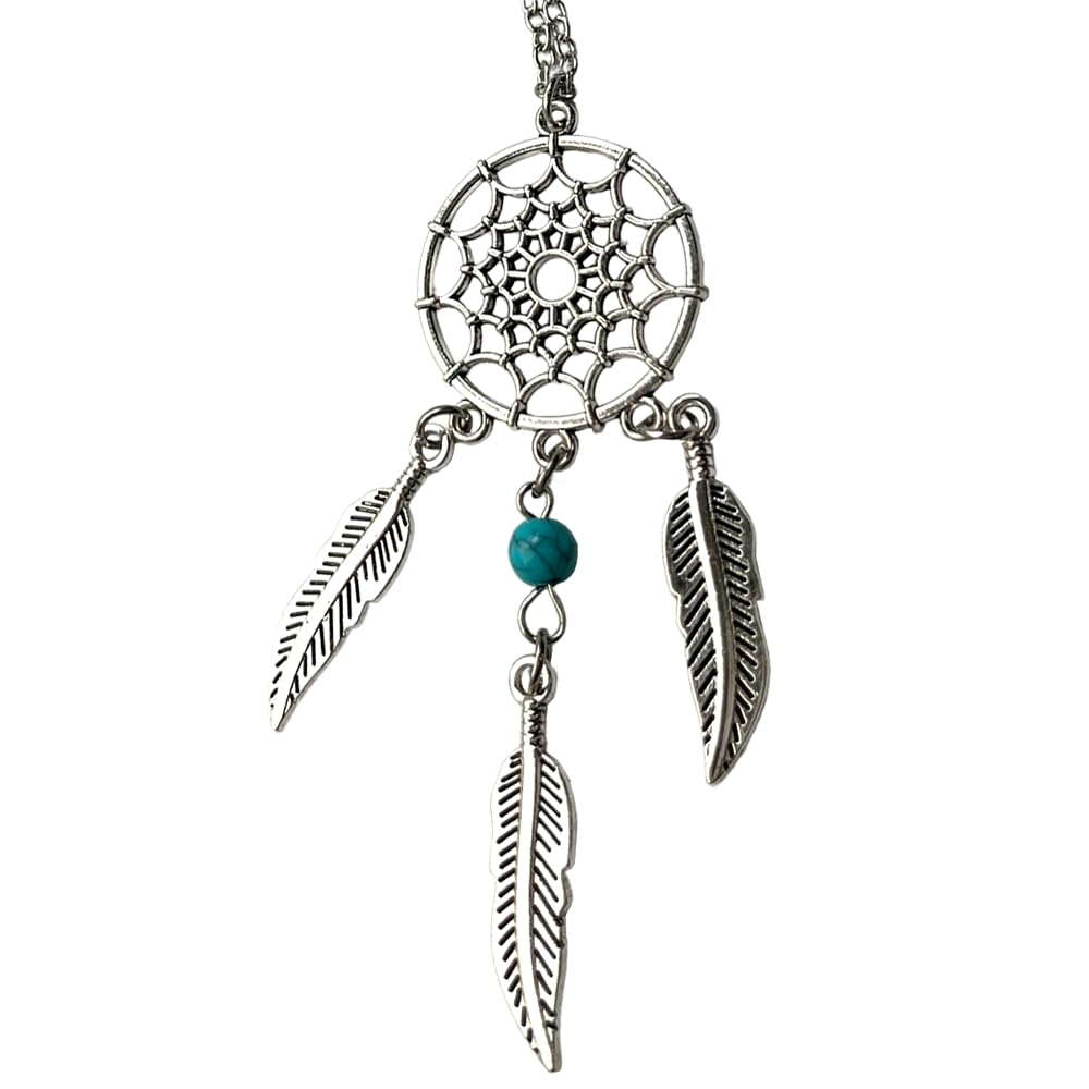 VIE Dreamcatcher Pendant, Turquoise