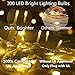 72 FT 200 LED Fairy Lights, Plug in String Lights 8 Modes Twinkle Starry Light Waterproof Indoor Firefly String Light for Tree Wedding Party Bedroom (Warm White)