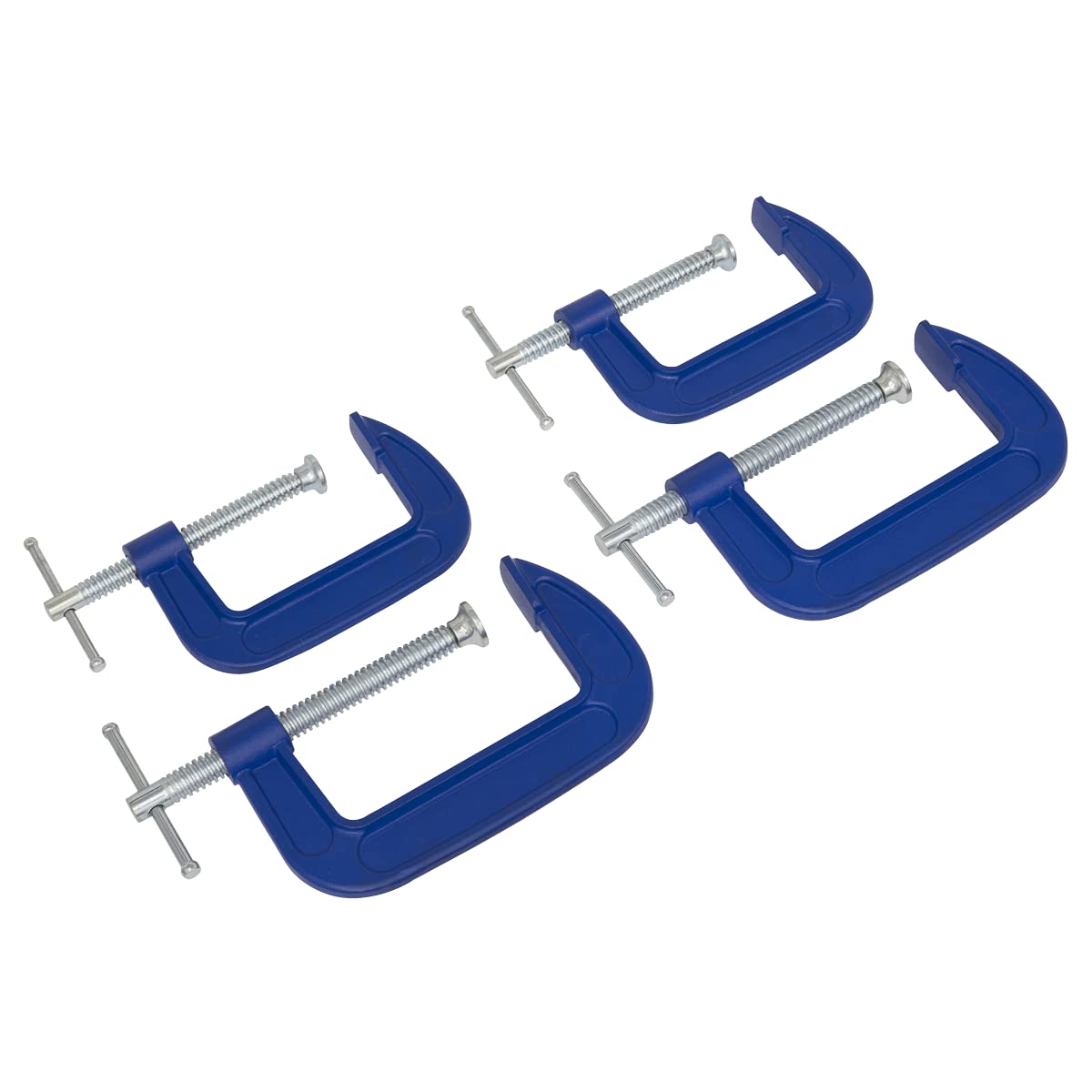 Sealey AK6003SET 75mm & 100mm - G-Clamp Set 4pc