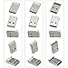 TOVOT 150PCS USB Connectors Assortment Set 15 Sizes Micro USB Connectors Male and Female Ports 2.0 3.0 Type A Jack Socket Connector Replacement Adapters