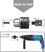 Mesee 1.5-13mm Drill Chuck 1/2-20UNF Mount with 1/2 Inch Square Adapter Keyed view 8