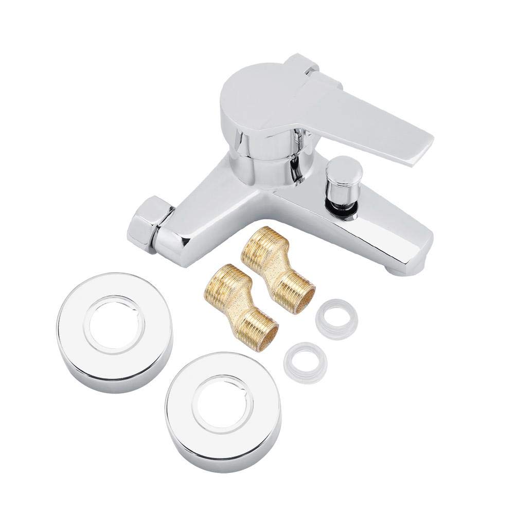 Bathtub Shower Faucet Valve, Bath Shower Mixer Tap Modern Bath Taps Wall Mounted Shower Faucet Zinc Alloy Copper Manual Shower Mixer Valve Control Switch Bath Tap for Bathroom