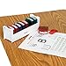 ECR4Kids Motivation Teacher Stamps - Mess-Free Self-Inking School Grading Stamp Set with Storage Tray (8-Piece Kit)