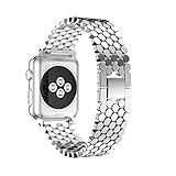 HP95 Compatible Apple Watch Band 38mm (40mm) - For Apple Watch Band 38mm Stainless Steel - Replacement Wristband for Iwatch Series 1 2 3 4 38mm / 40mm Silver