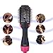 One Step Hair Dryer,Lumcrissy Hot Air Brush, Hair Styler & Volumizer Ceramic Electric Blow Dryer,3 in1 Styling Brush Hair Straightener with 2 Duckbill clips (110V ONLY)