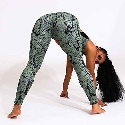 51HHPfk8huL JYCDD Trajes de 2 Piezas para Mujer Leggings + Sujetador Deportivo Ropa de Yoga Traje de patrón de Serpiente Verde Claro… JYCDD Trajes de 2 Piezas para Mujer Leggings + Sujetador Deportivo Ropa de Yoga Traje de patrón de Serpiente Verde Claro… - Imagen 4