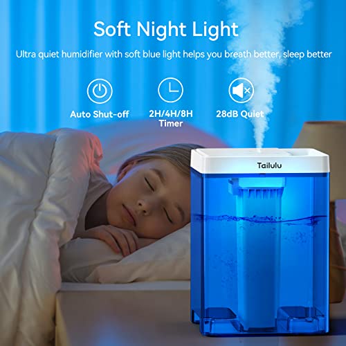 Tailulu 7.5L Humidifiers for Bedroom Large Room, 83H Cool Mist Top Fill