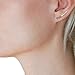 Humble Chic Women's Pave Spike Ear Crawlers Gold-Tone Ice Fang Earrings, Gold-Tone