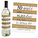 Big Dot of Happiness We Still Do - 50th Wedding Anniversary Decorations for Women and Men - Wine Bottle Label Stickers - Set of 4
