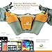 Fit Harmony 365 Hydration Belt with 2 16oz BPA Free Bottles - Water Bottle Holder - Roomy Zip Pouch for iPhone & Essentials - Ideal for Runners and Hikers - Lightweight While Running and Hiking