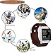 Fitbit Blaze Bands,Vancle® Classic Sport Accessories Comfortable Durable Replacement Wristband with Metal Clasp for Fit bit Blaze Smart Fitness Watch (Brown, Samll)