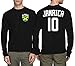 Long Sleeve Mens Jamaica Jamaican - Soccer, Football T-shirt