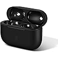 Jinstyles Charging Case Replacement Compatible for Air Pod Pro 1st & 2nd Generation, Rechargeable Charger, Wireless Bluetooth Pairing Sync Button, Light-ning Port, Black