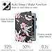 Dteck iPad 9.7 inch 2018 2017 Case / iPad Air Case / iPad Air 2 Case - Multi-Angle Viewing Auto Wake / Sleep Folio Smart Cover Stand Wallet Case for iPad 9.7 inch 2017/2018,iPad Air 1 2,Pink Floral
