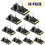 Mouse Trap, Mice Trap That Works Human Power Mouse Killer 100 Mouse Catcher Quick Effective Sanitary Safe for Families and Pet 10 Pack