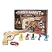 Banded Bandit Six Shooter Rubber Band Gun Set w/ Targets & Ammo | Precision Laser Cut Novelty Wooden Toy Pistol Shoot 6 Rounds in Semi Automatic Rapid Fire Succession | Perfect Gift for Kids Ages 5+