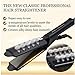Hair Flat Iron 60W Hair Straightener with Steam Fast Heat Up 4 Level Adjustable Temperature,Built-in Nano PTC,1.77 Inch Wide,Treatment for Dry Wet Hair Home Salon Blackthumb 1