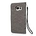 MOLLYCOOCLE Galaxy S7 Case (Not for S7 Edge), [Natural Luxury Gray] Stand Wallet Purse Credit Card Holders Design Flip Folio TPU Soft Bumper PU Leather Slim Fit Cover for Samsung Galaxy S7
