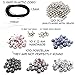 100 PCs Porcelain Bead Assortment & 120 Filigree Silver Beads Container Kit with Elastic Cord - Premium Quality Jewelry Making Finding Supplies for Adults - Great for Bracelets, Necklaces, Crafts (5)