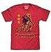 Tee Luv Kawasaki T-Shirt - Red Kawasaki Motorcycle Shirt (Medium) Red